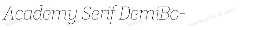 Academy Serif DemiBo字体转换